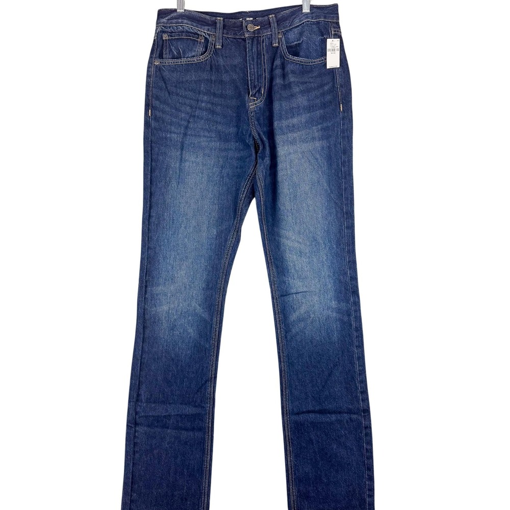 Old Navy Structured Straight Jeans Mens 32 Blue Denim 5-Pocket Classic 32x37 NWT